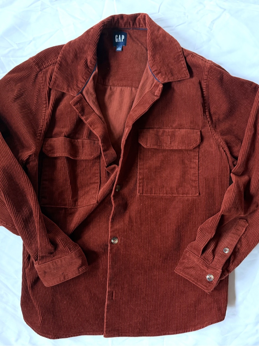 Gap Rust Corduroy Shirt Jacket